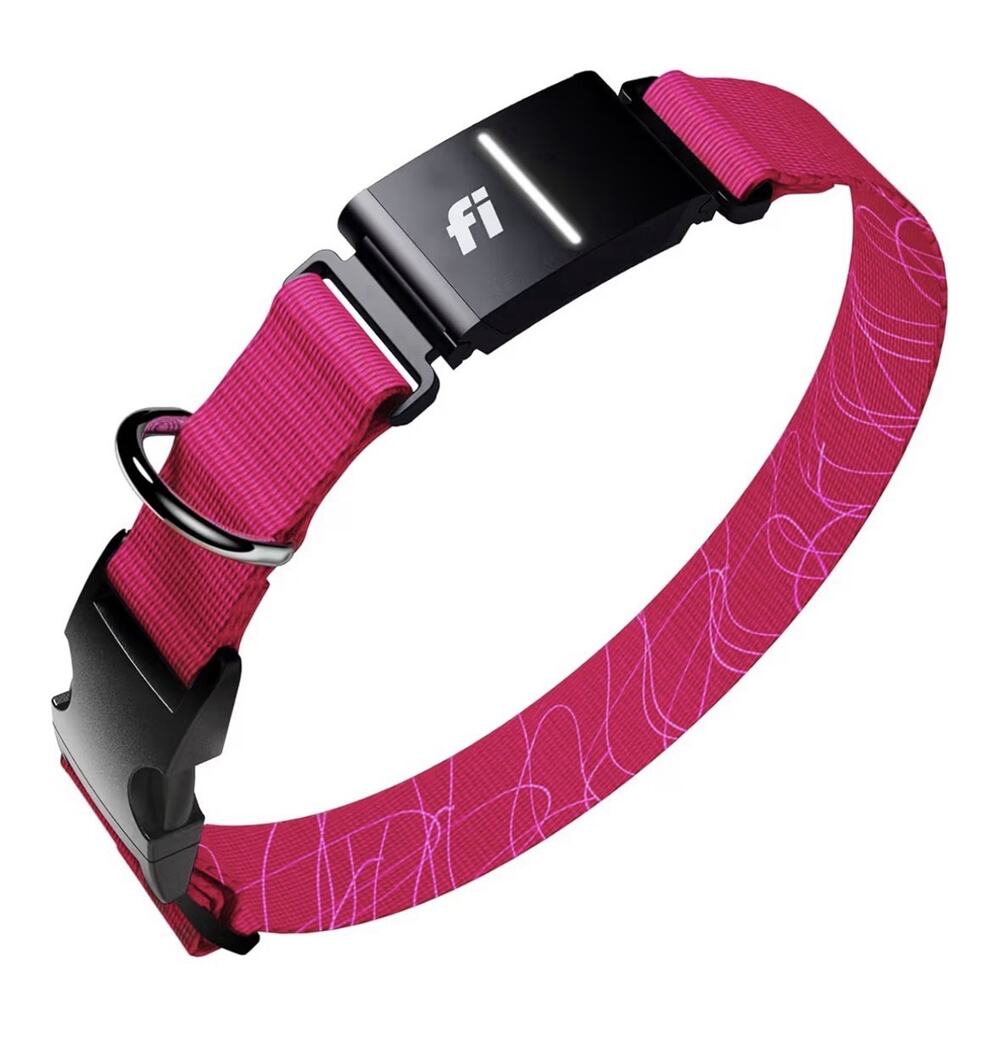 Fi Series 3+ Smart GPS Dog Collar Pink Waterproof Escape Tracker Open Box